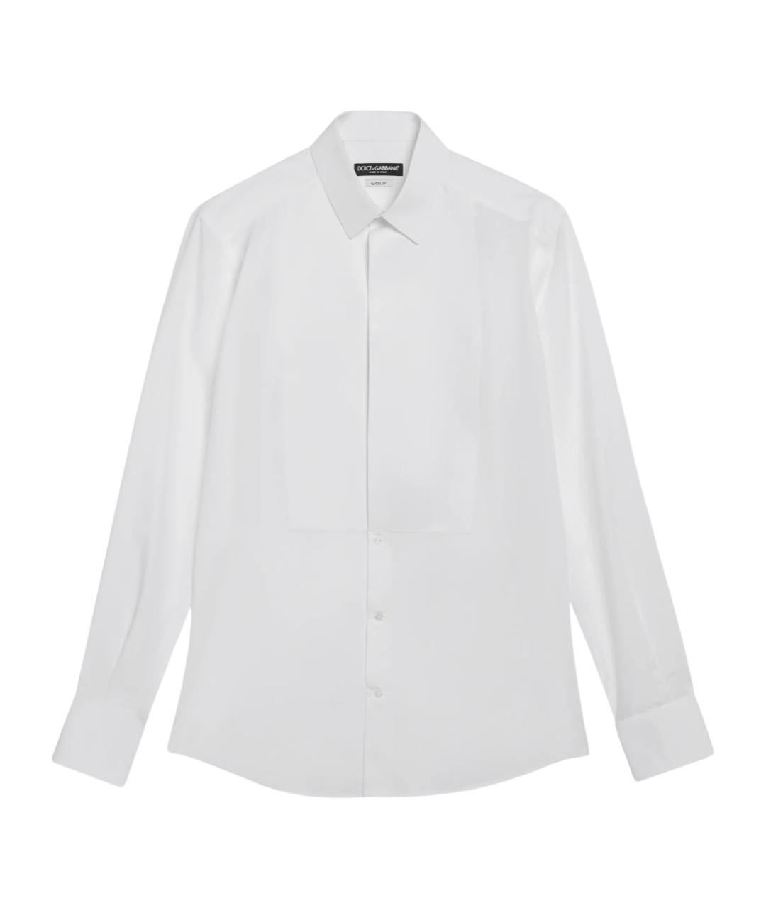 DOLCE&GABBANA Белая хлопковая кэжуал рубашка, фото 1