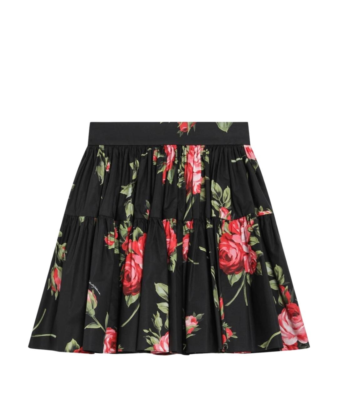 DOLCE&GABBANA Мульти хлопковая юбка мини, фото 1
