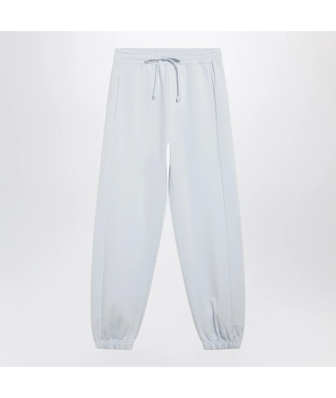 DOLCE&GABBANA Голубые хлопковые брюки узкие, фото 3