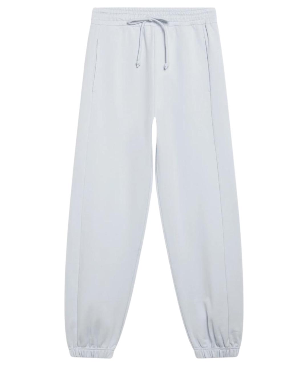 DOLCE&GABBANA Голубые хлопковые брюки узкие, фото 1