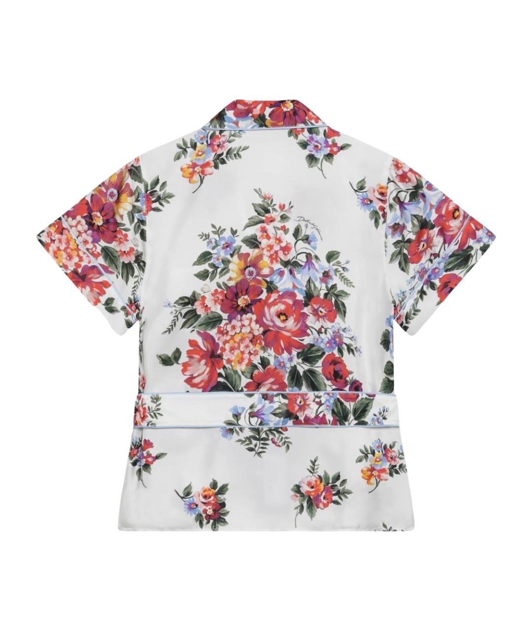 DOLCE&GABBANA Мульти шелковая рубашка, фото 2