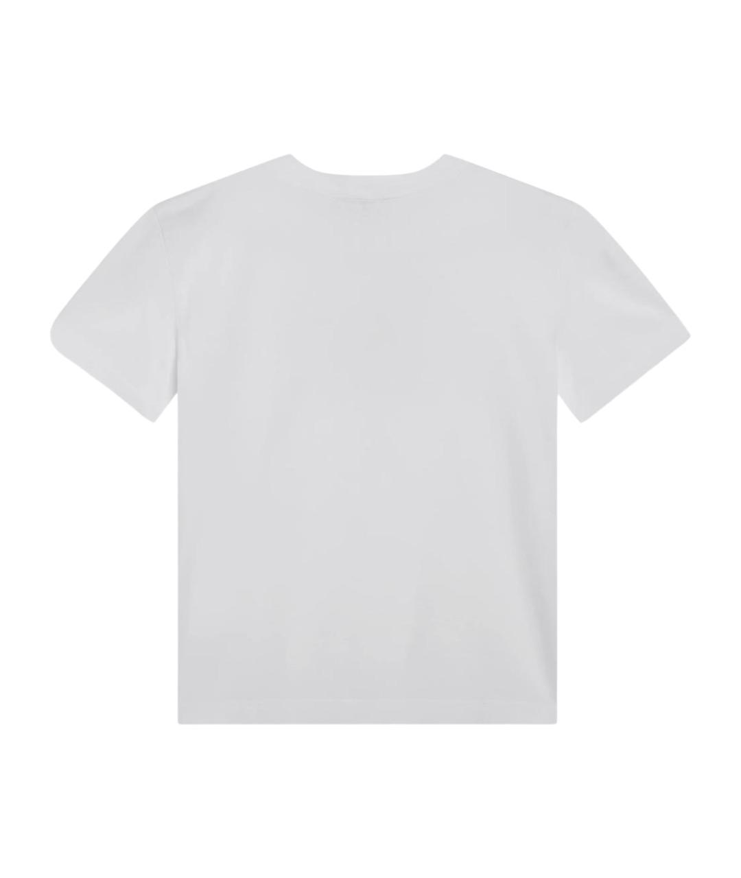 DOLCE&GABBANA Белая хлопковая футболка, фото 2