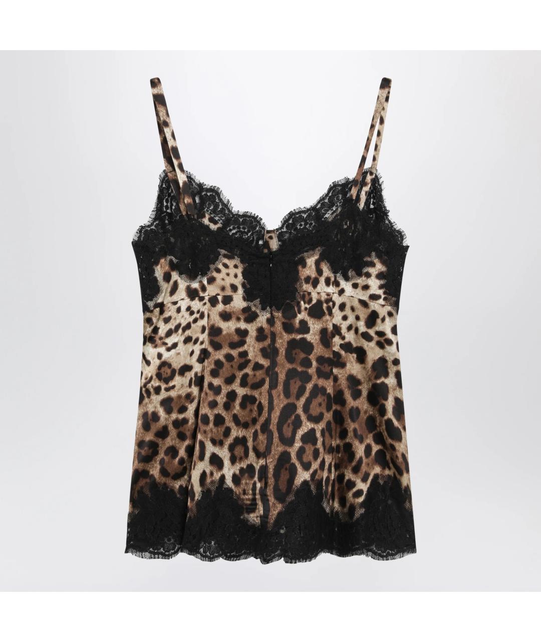 DOLCE&GABBANA Мульти шелковая майка, фото 2