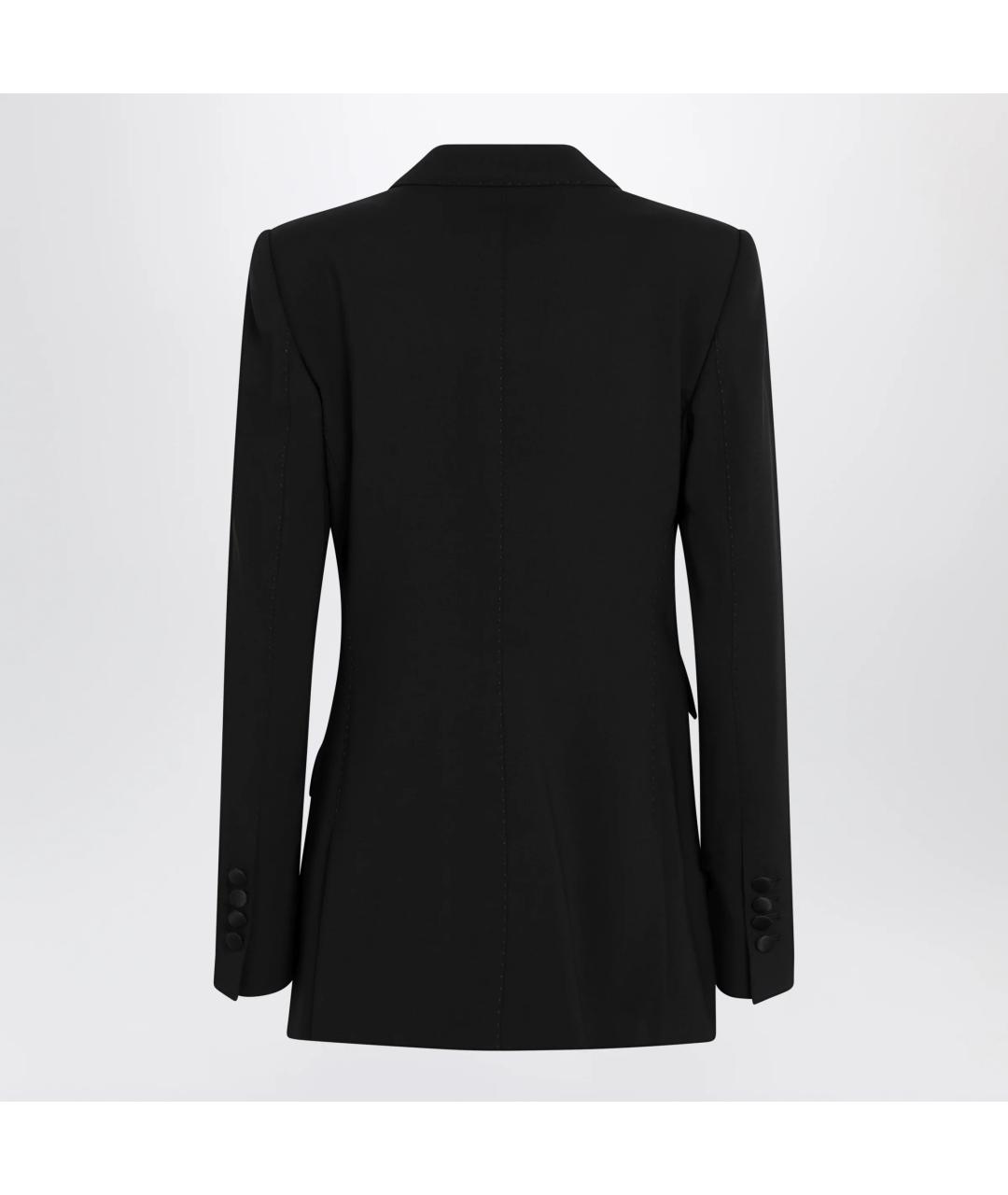 DOLCE&GABBANA Черный шерстяной жакет/пиджак, фото 2