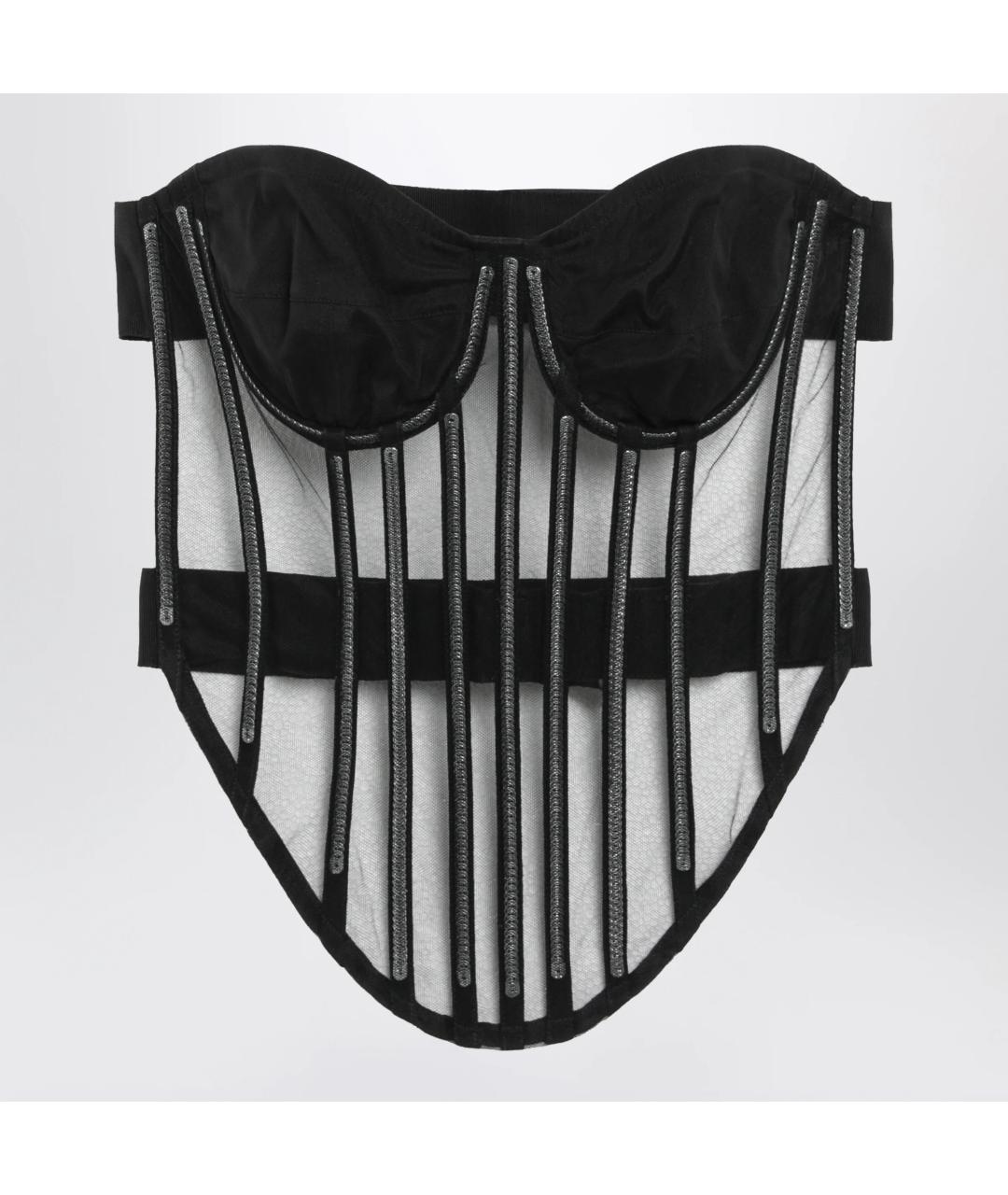 DOLCE&GABBANA Черный полиамидовый корсет, фото 3