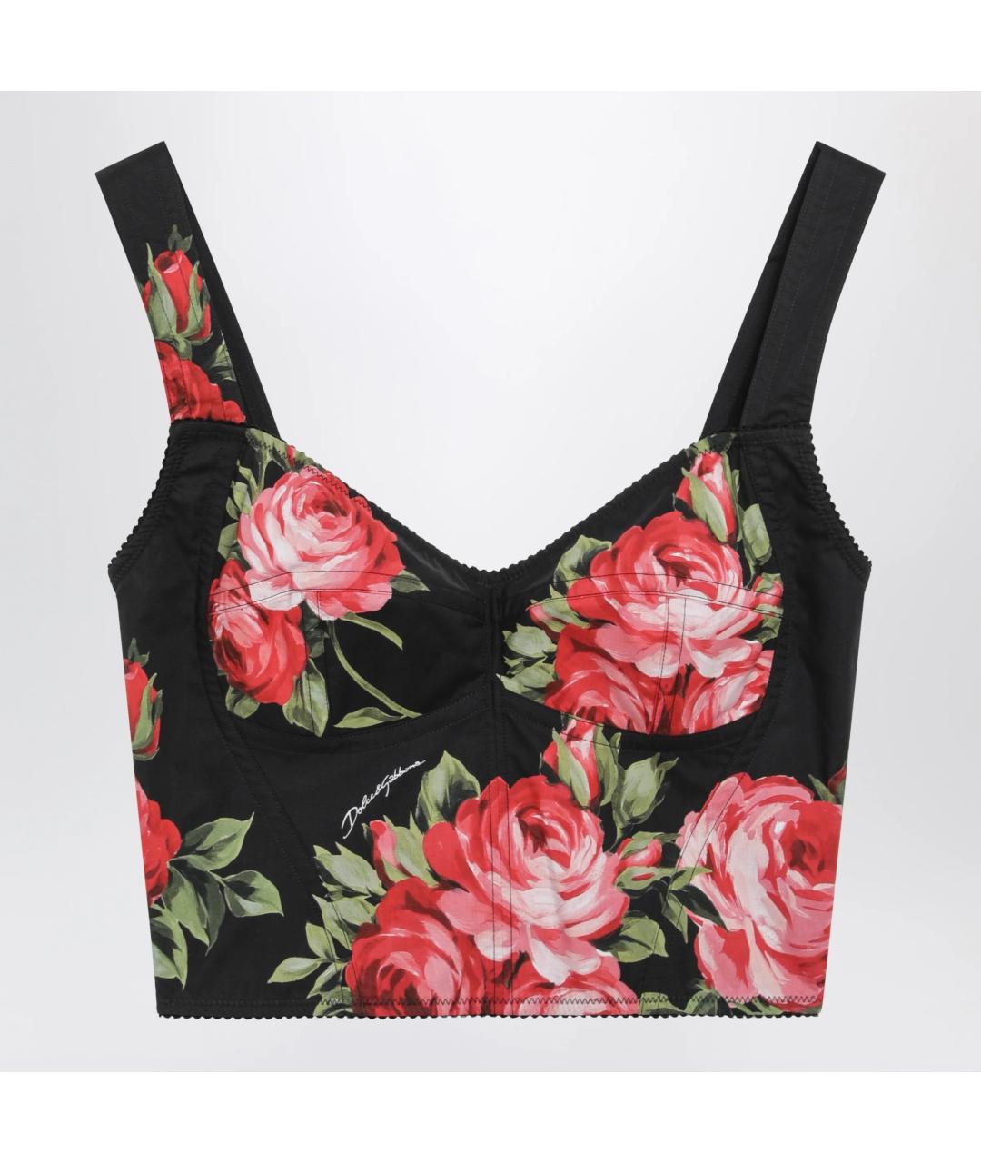 DOLCE&GABBANA Мульти хлопковая майка, фото 3