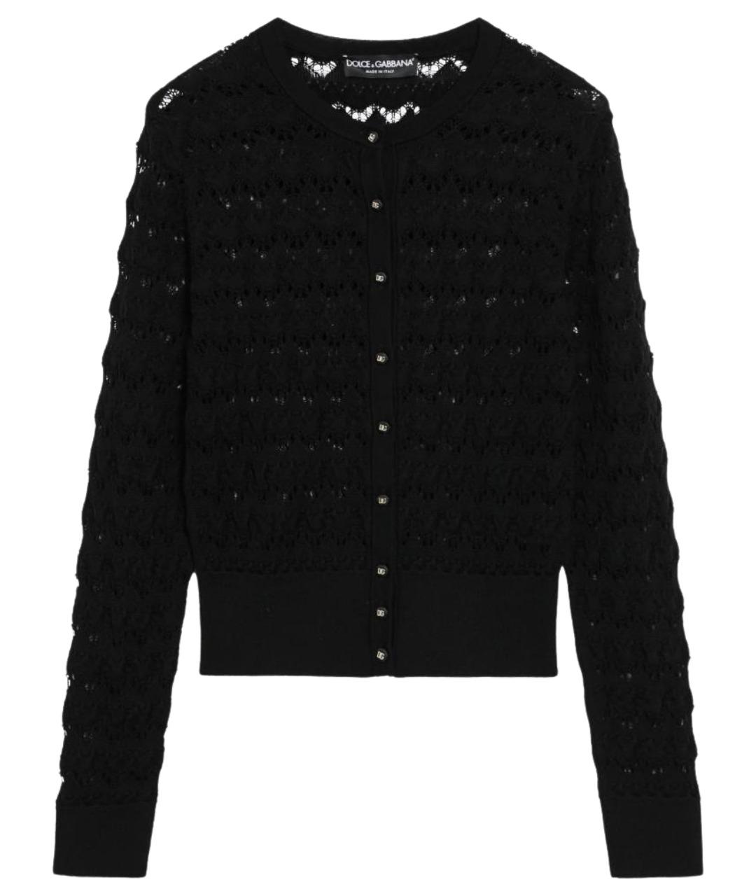 DOLCE&GABBANA Черный шерстяной кардиган, фото 1