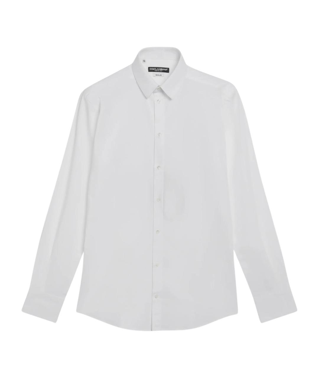 DOLCE&GABBANA Белая хлопковая кэжуал рубашка, фото 1