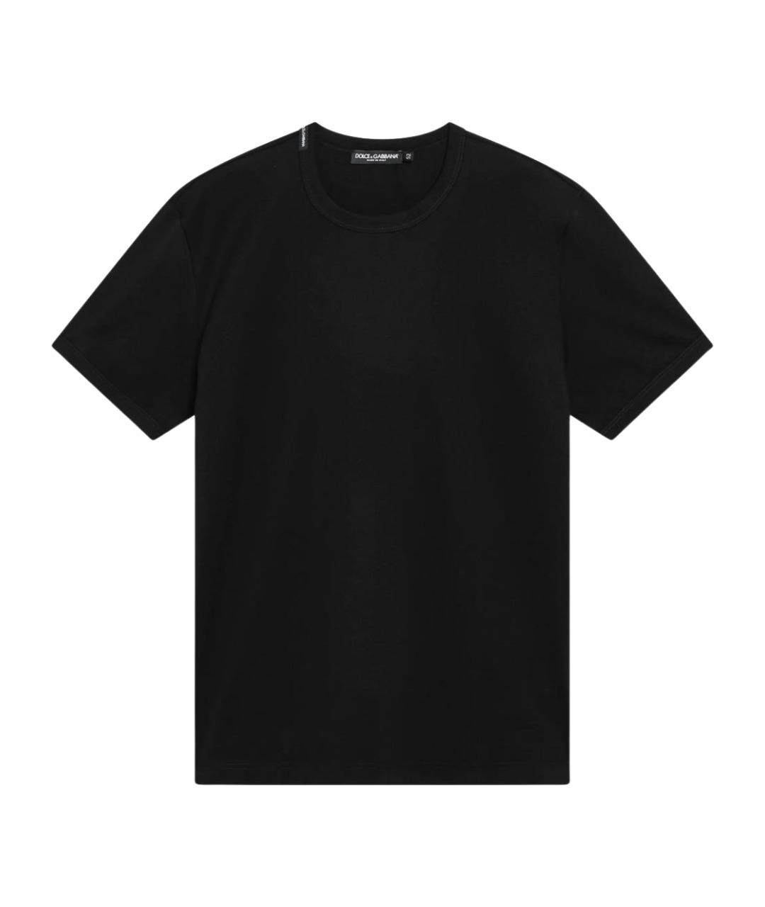 DOLCE&GABBANA Черная хлопковая футболка, фото 1