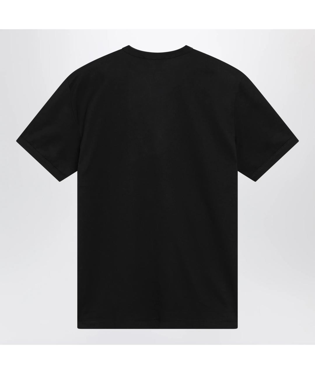 DOLCE&GABBANA Черная хлопковая футболка, фото 2