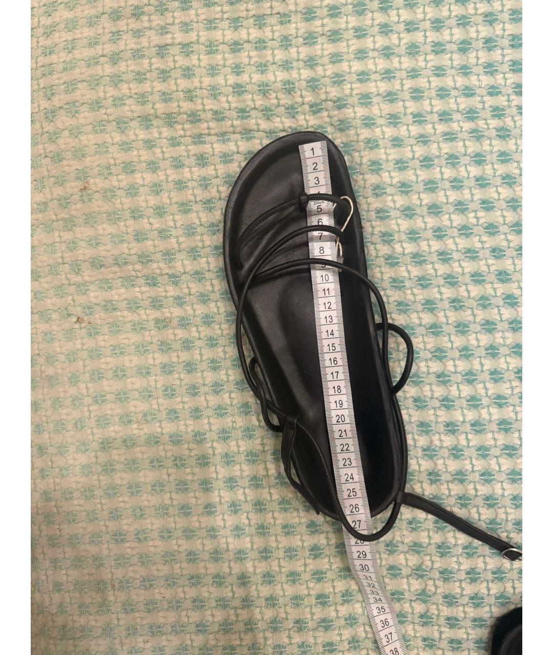 ISABEL MARANT Черные кожаные сандалии, фото 7