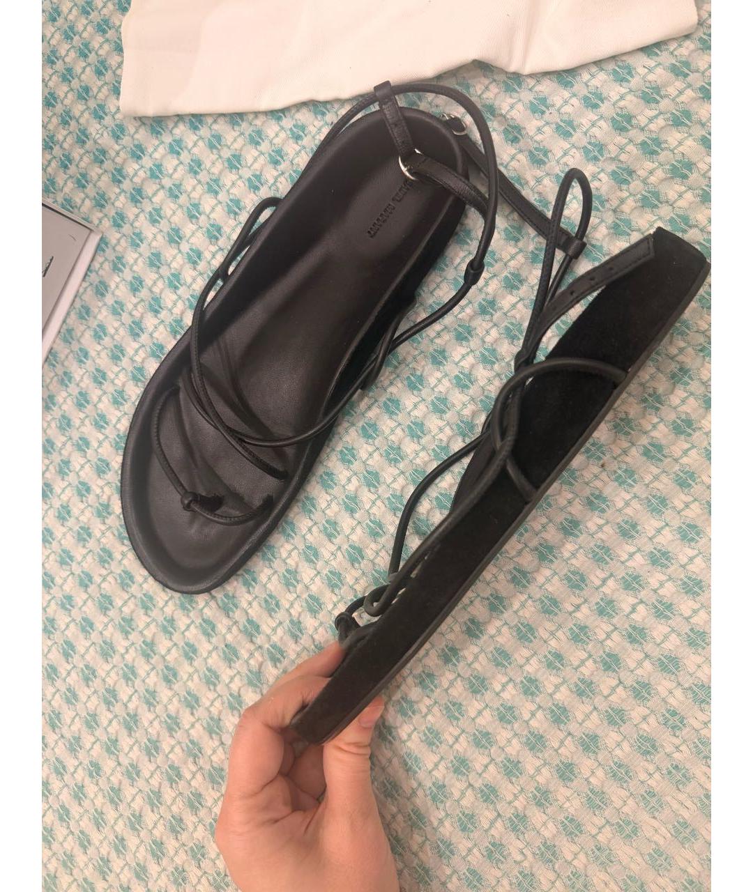 ISABEL MARANT Черные кожаные сандалии, фото 6