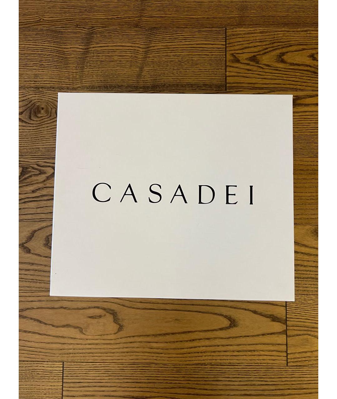 CASADEI Бежевые кожаные кроссовки, фото 7