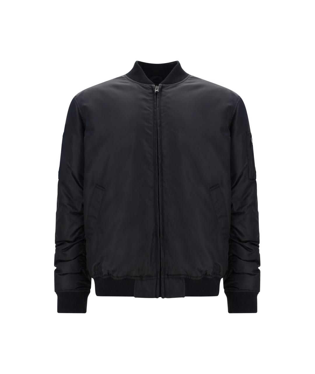 MOSCHINO Черная полиамидовая куртка, фото 1