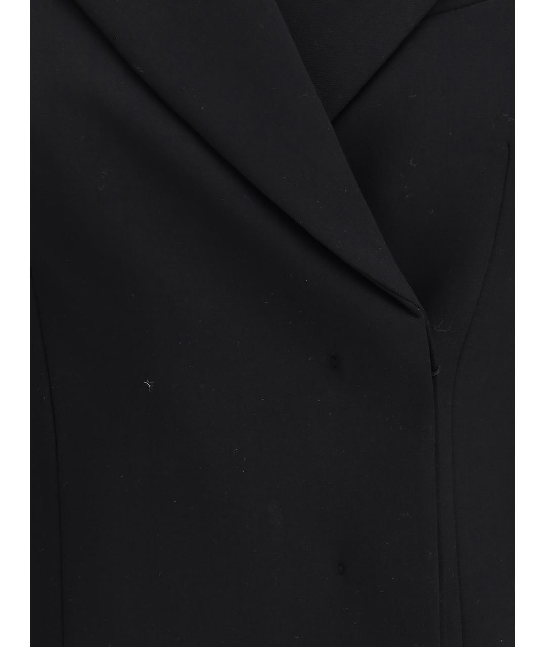 SPORTMAX Черный шерстяной жакет/пиджак, фото 3