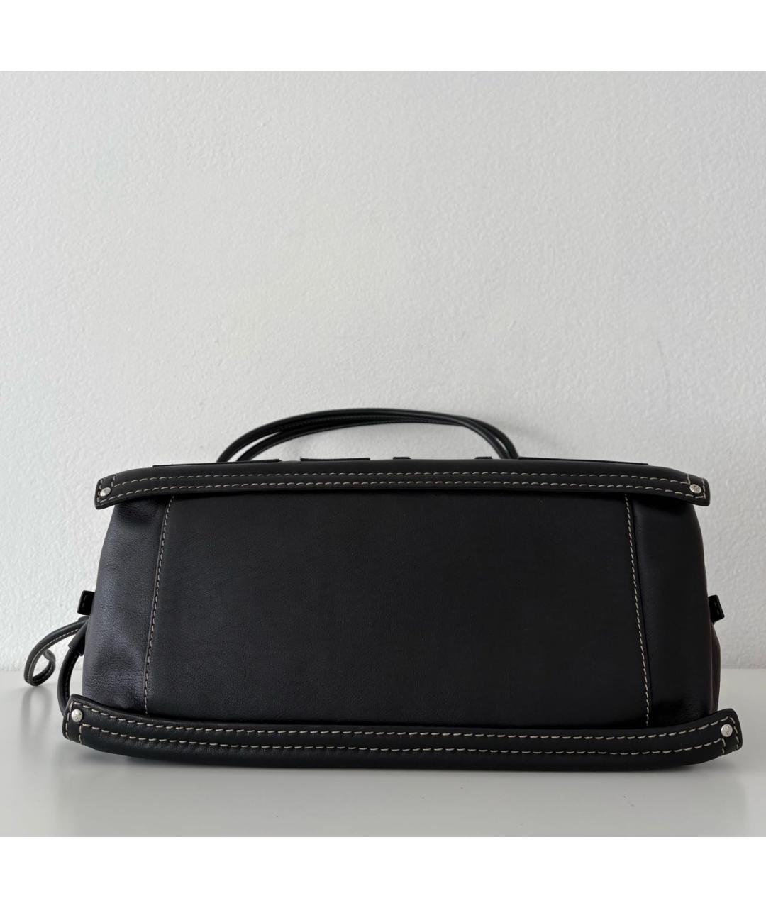 LOEWE Черная кожаная сумка тоут, фото 6