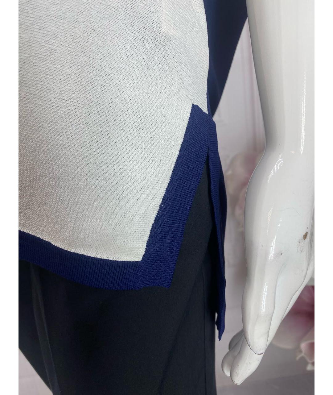 LIVIANA CONTI Белый вискозный джемпер / свитер, фото 6