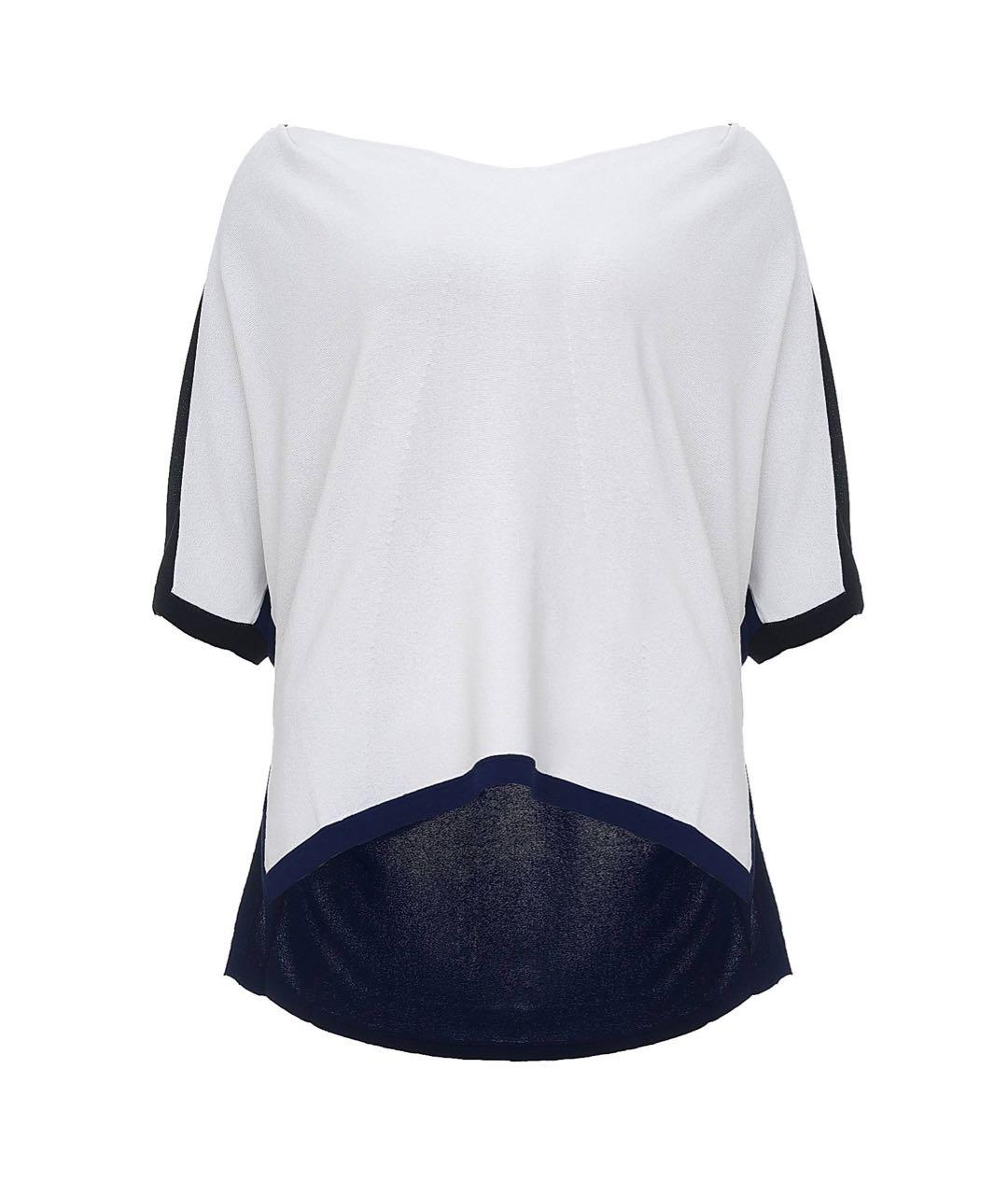 LIVIANA CONTI Белый вискозный джемпер / свитер, фото 1