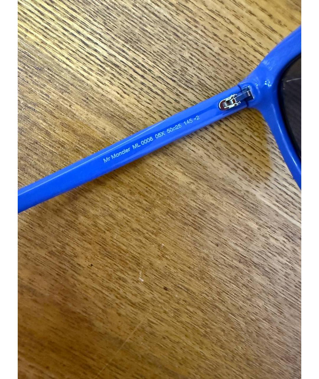 MONCLER Синие солнцезащитные очки, фото 6