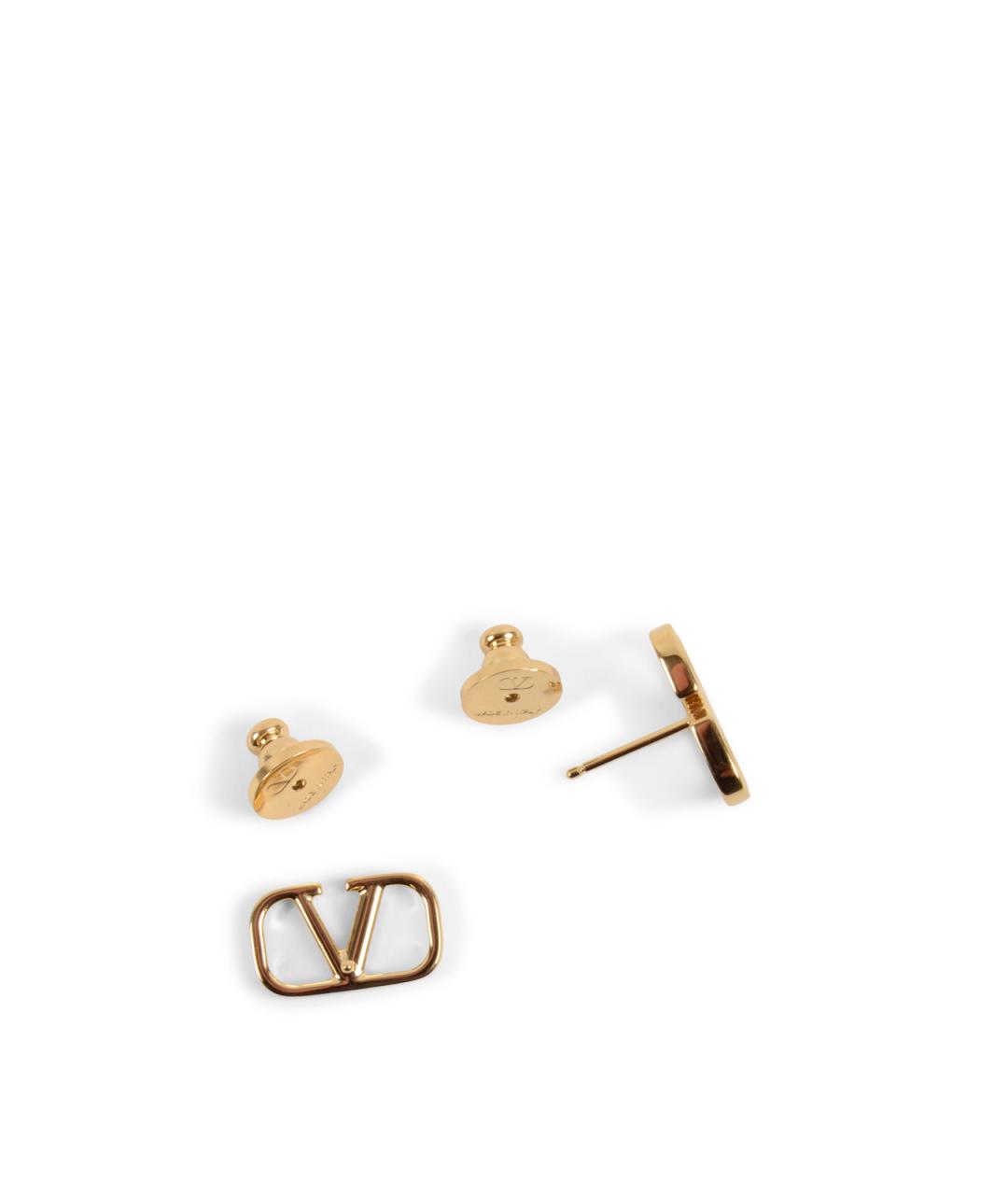 VALENTINO Золотые металлические серьги, фото 3