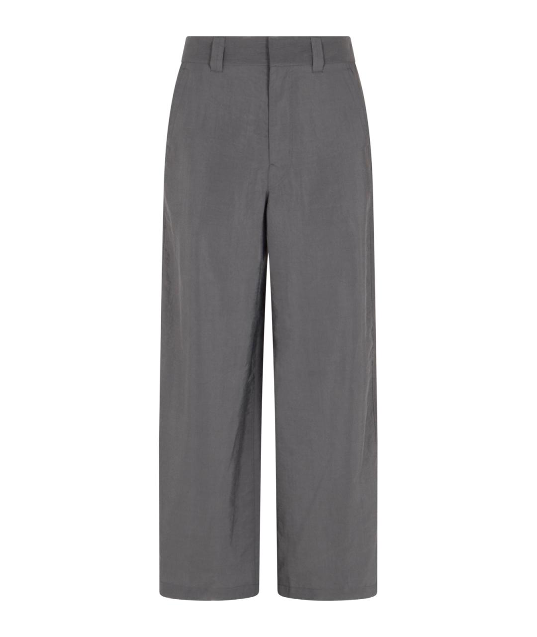 LEMAIRE Серые полиамидовые повседневные брюки, фото 1