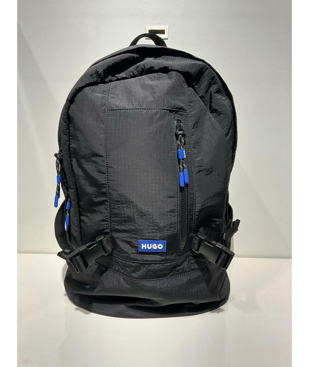 HUGO Черный синтетический рюкзак, фото 2