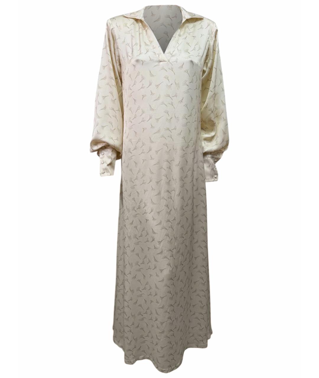 ROTATE Бежевое вечернее платье, фото 10