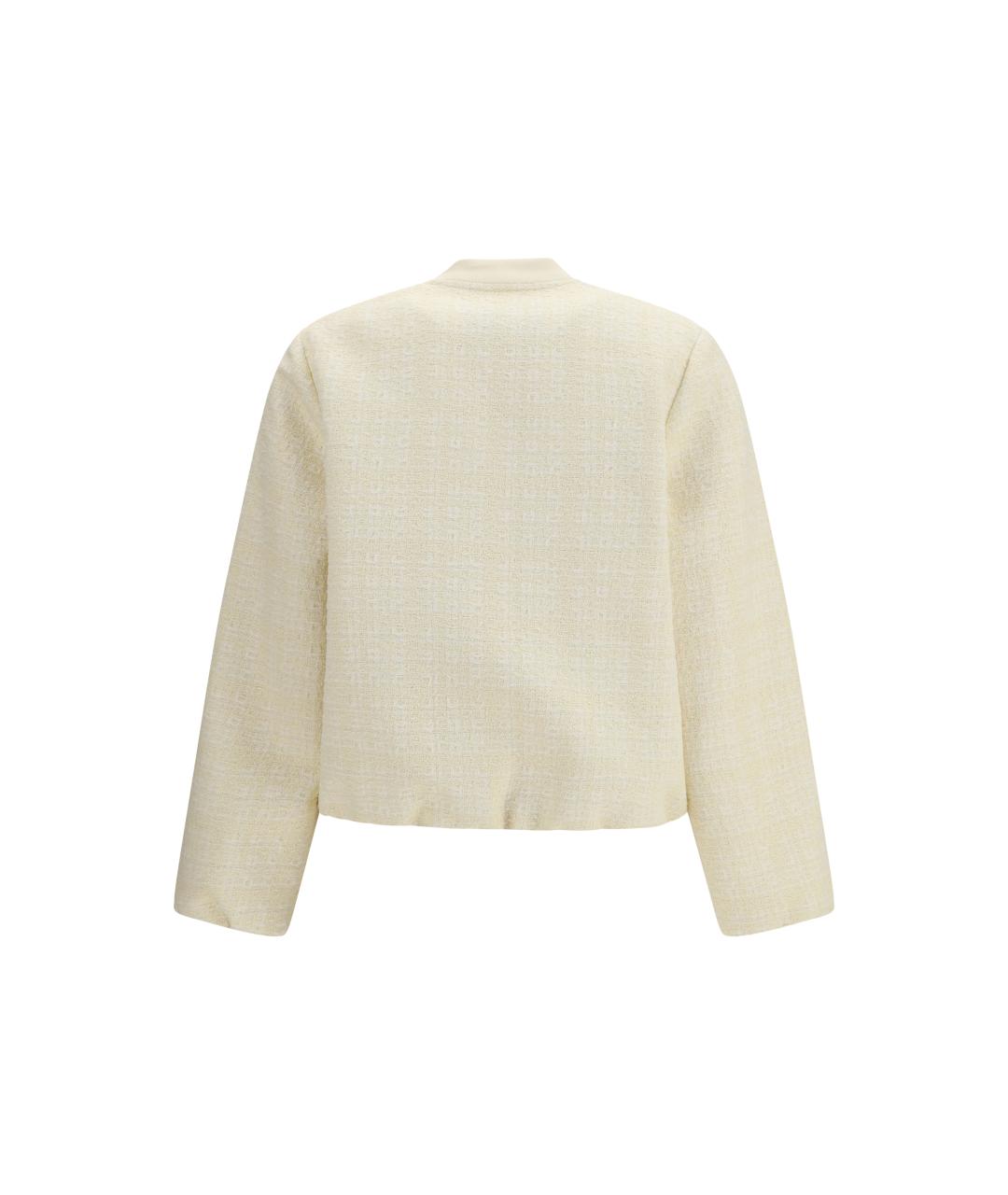 GUCCI Бежевый хлопковый жакет/пиджак, фото 2