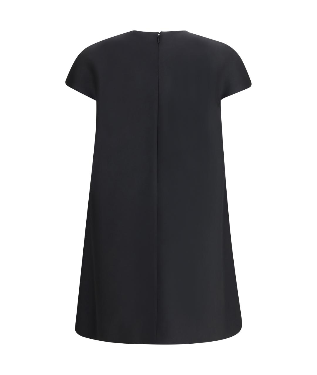 BALENCIAGA Черное шерстяное повседневное платье, фото 2