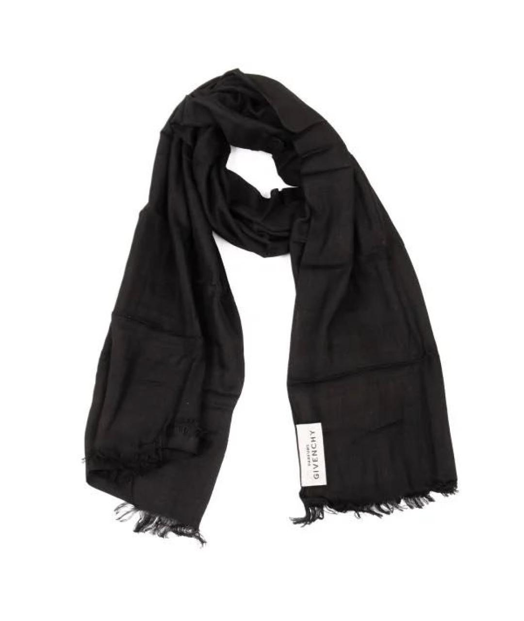 GIVENCHY Черный шарф, фото 2