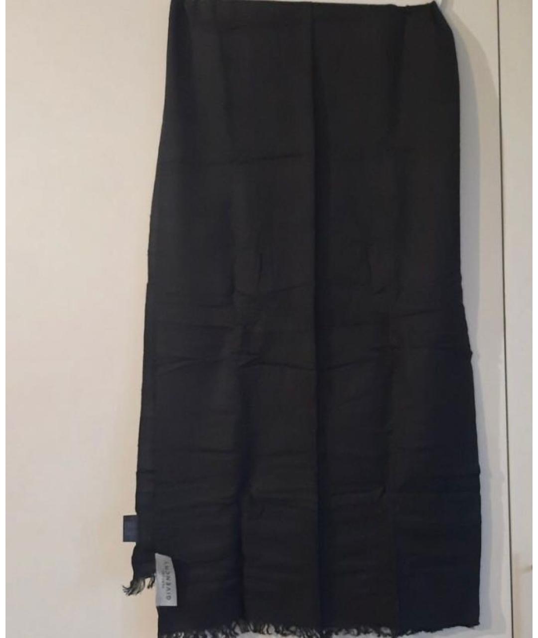 GIVENCHY Черный шарф, фото 7