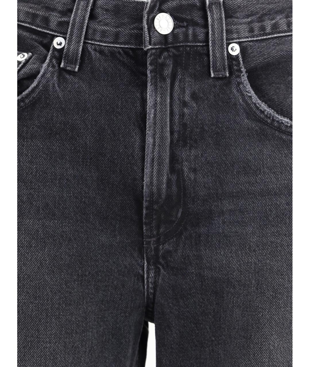 AGOLDE Черные хлопковые прямые джинсы, фото 3