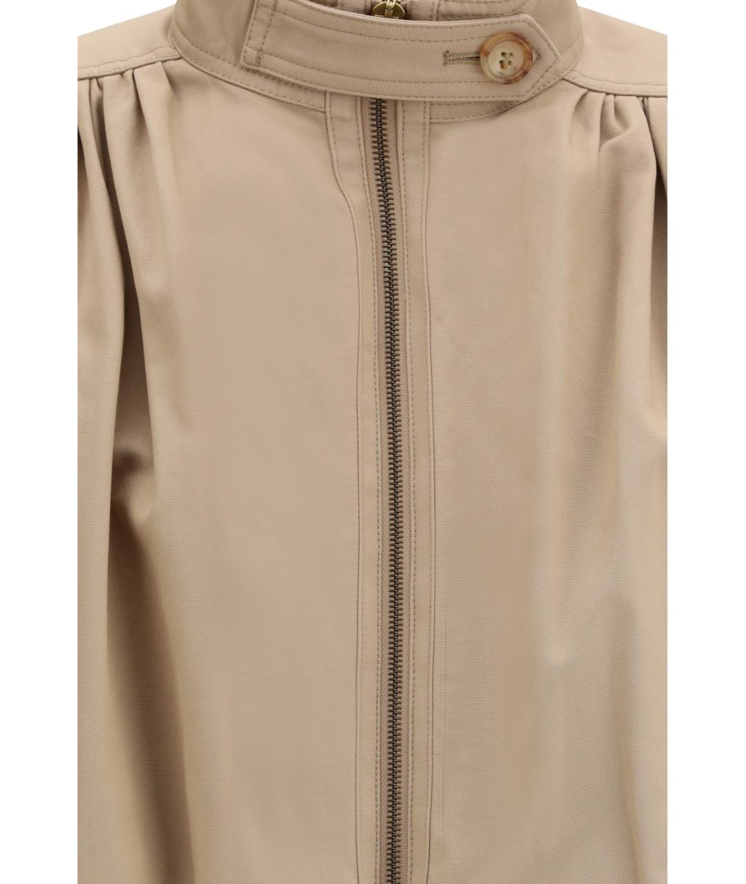 CHLOE Бежевая хлопковая куртка, фото 3