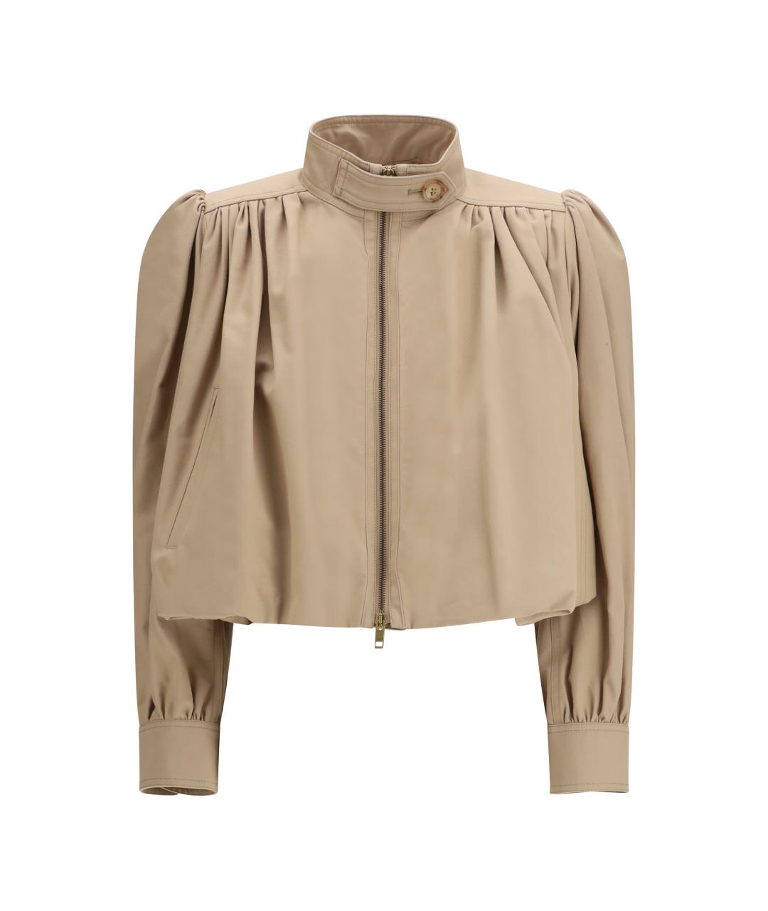 CHLOE Бежевая хлопковая куртка, фото 1