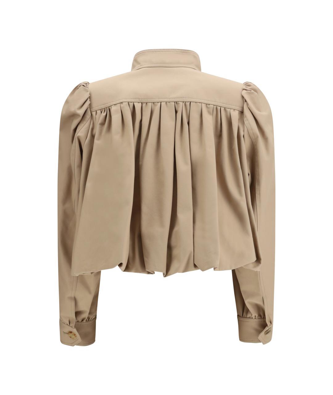 CHLOE Бежевая хлопковая куртка, фото 2