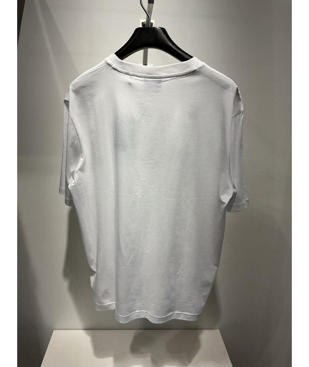 HUGO Белая хлопковая футболка, фото 4