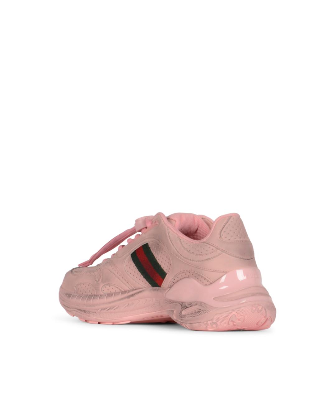 GUCCI Розовые замшевые кроссовки, фото 3