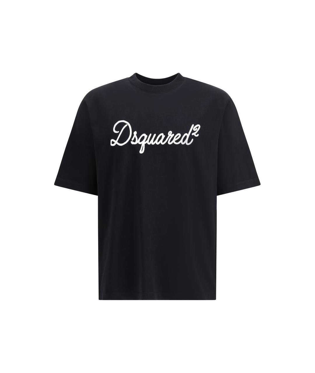 DSQUARED2 Черная хлопковая футболка, фото 1