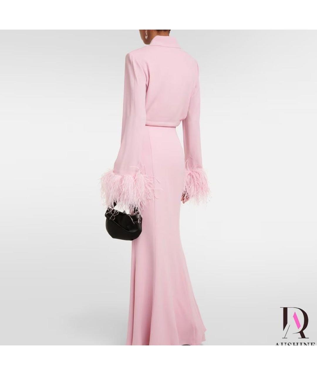 ROLAND MOURET Розовое коктейльное платье, фото 3