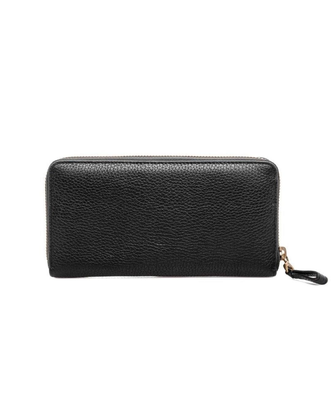 RALPH LAUREN Черный кожаный кошелек, фото 2