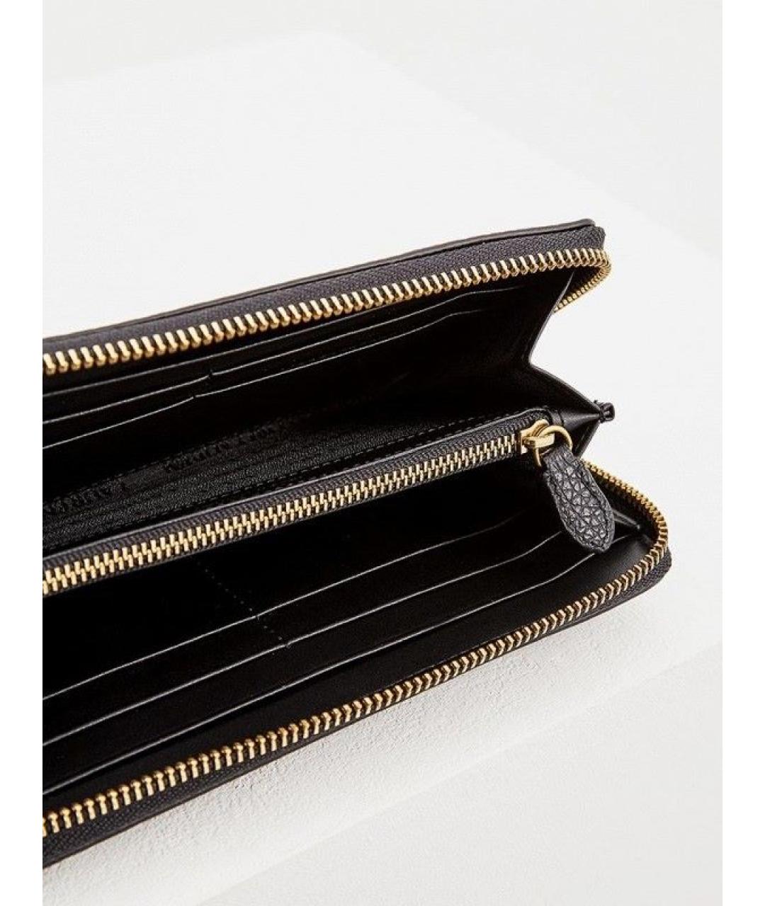 RALPH LAUREN Черный кожаный кошелек, фото 6