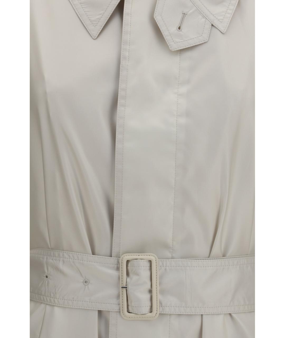 PHOEBE PHILO Серый хлопковый тренч/плащ, фото 3