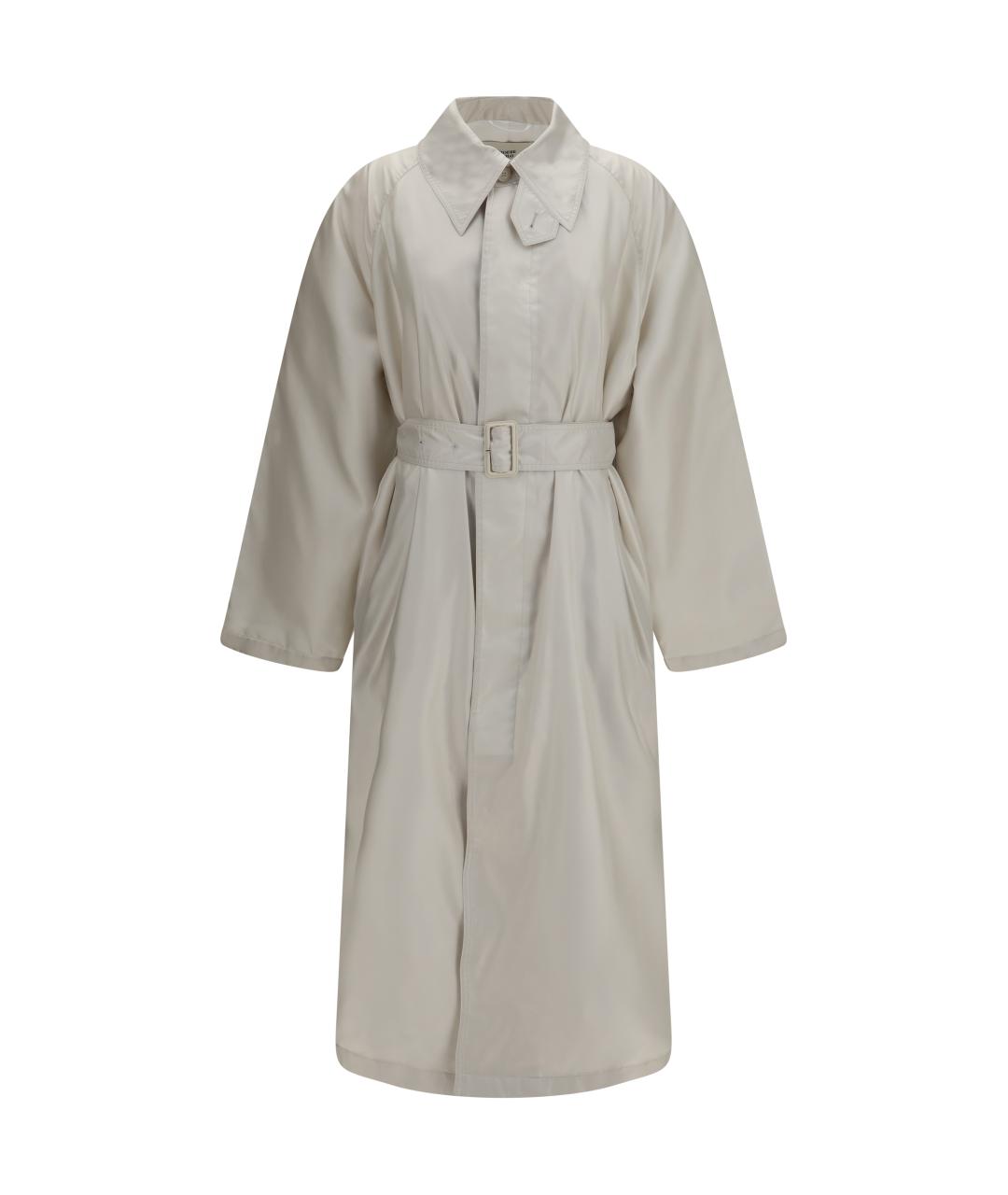 PHOEBE PHILO Серый хлопковый тренч/плащ, фото 1