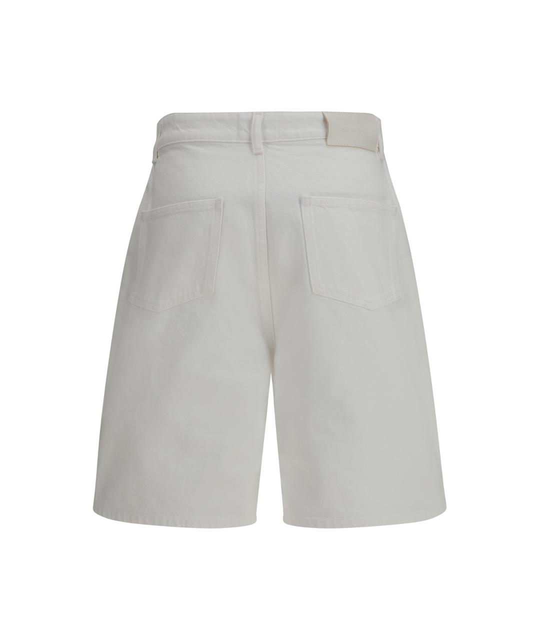 LOULOU STUDIO Белые хлопковые шорты, фото 2