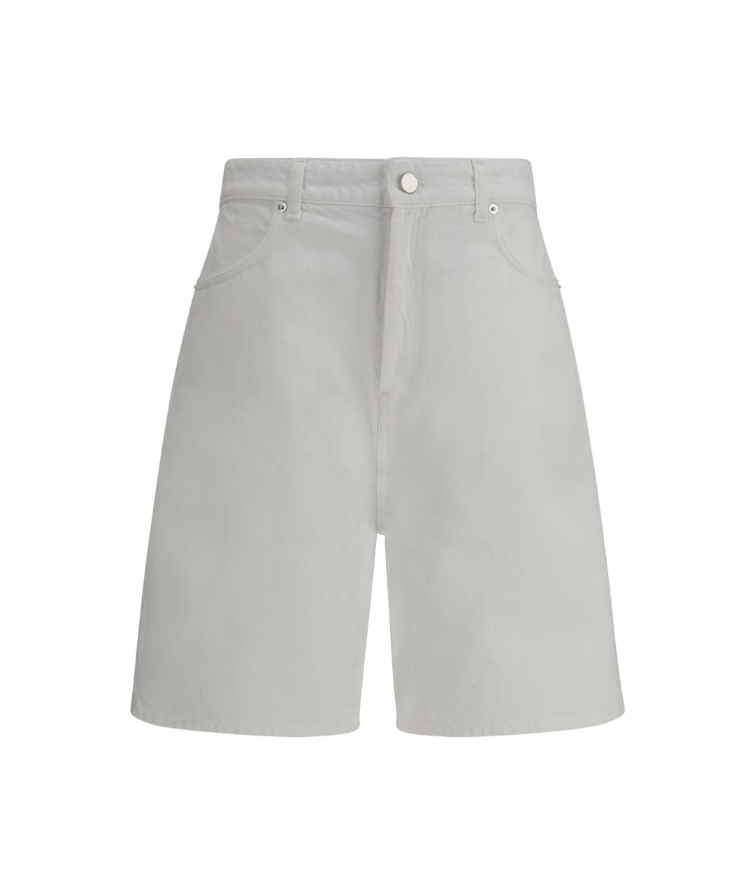 LOULOU STUDIO Белые хлопковые шорты, фото 1