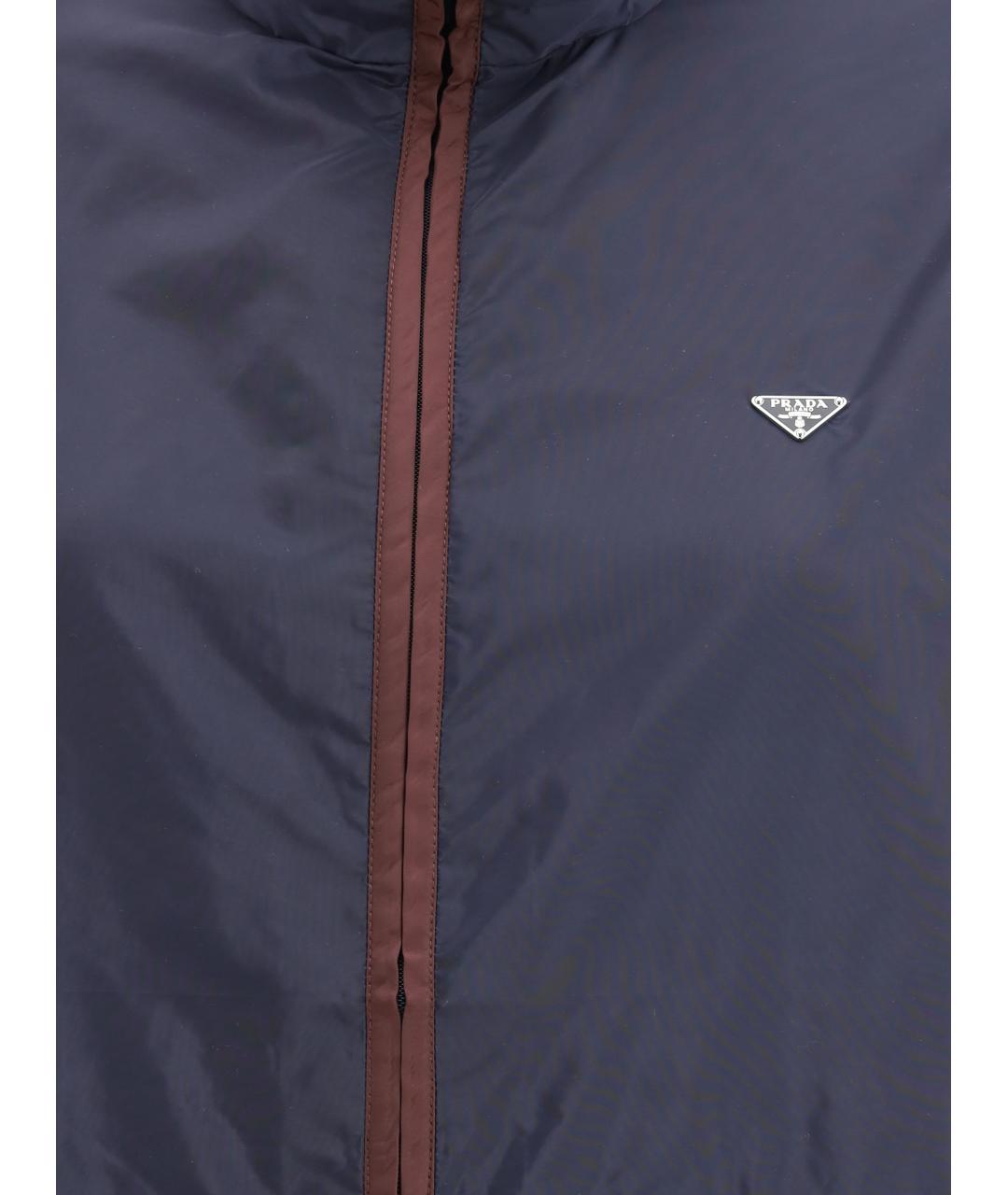 PRADA Синяя полиамидовая куртка, фото 3
