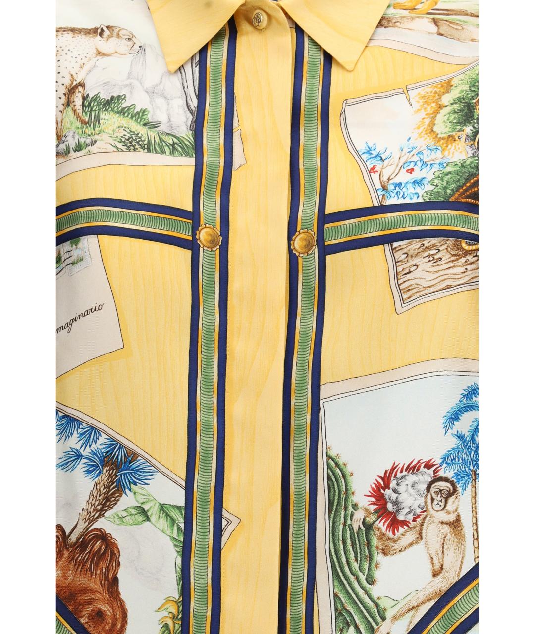 GUCCI Мульти шелковая рубашка, фото 3
