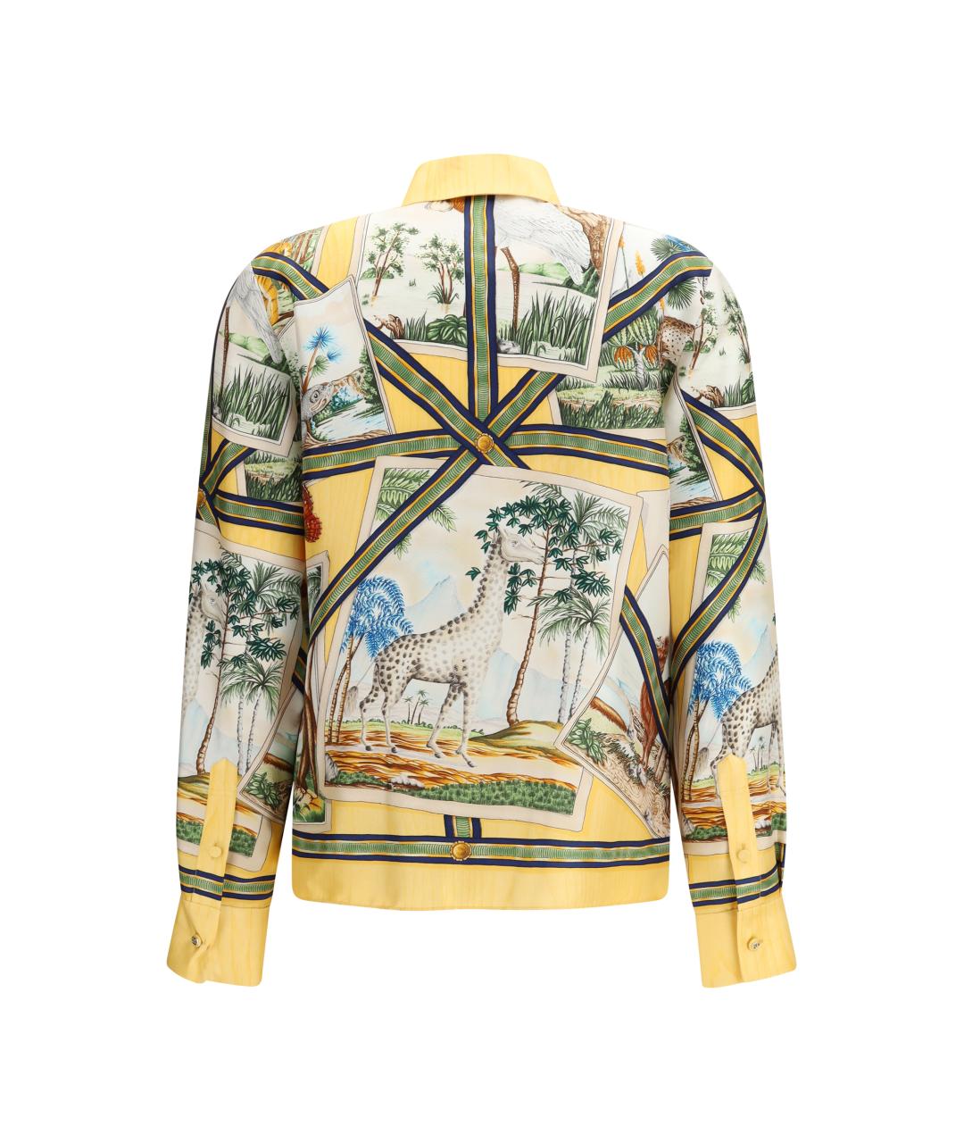 GUCCI Мульти шелковая рубашка, фото 2