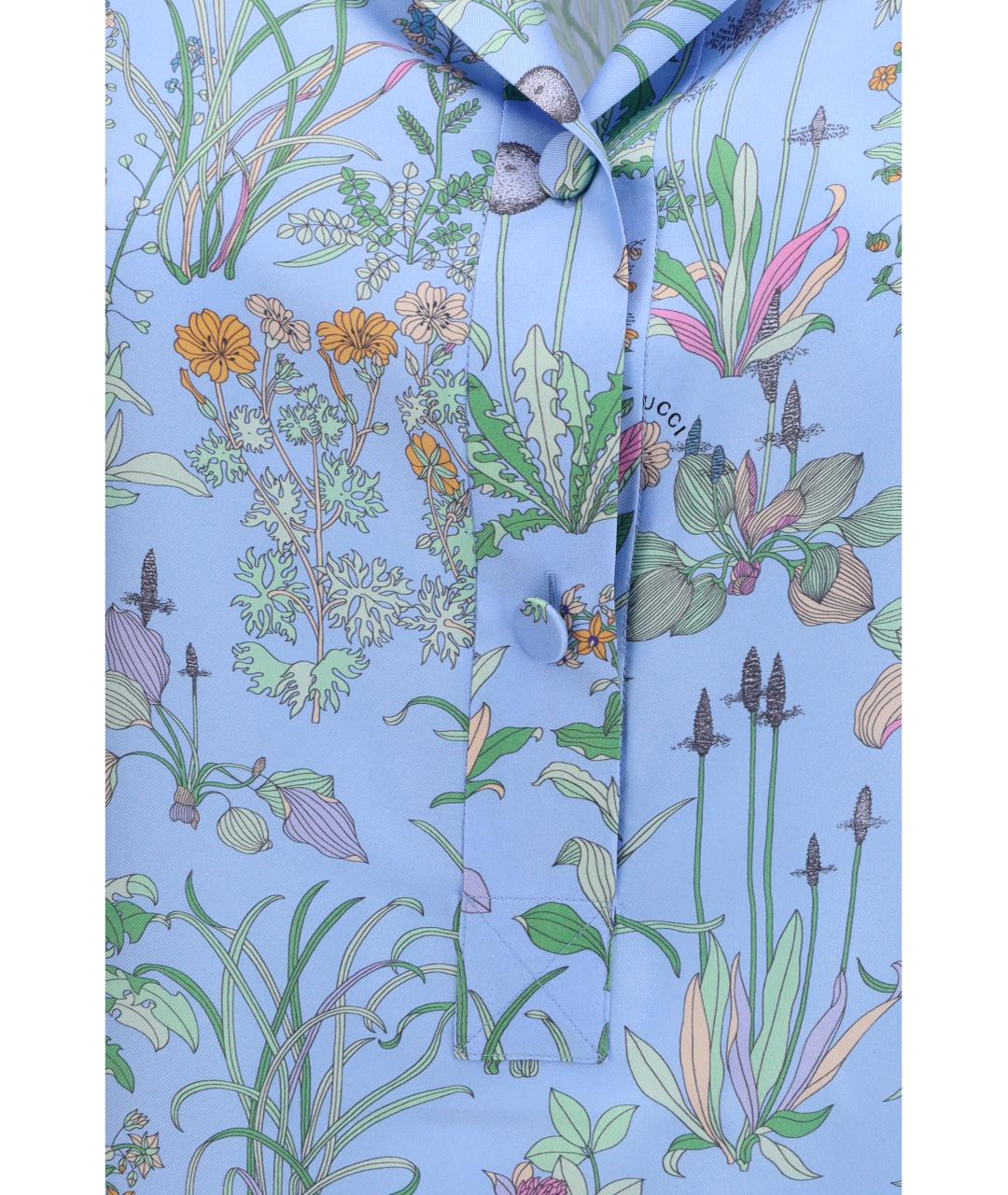 GUCCI Мульти шелковая рубашка, фото 3