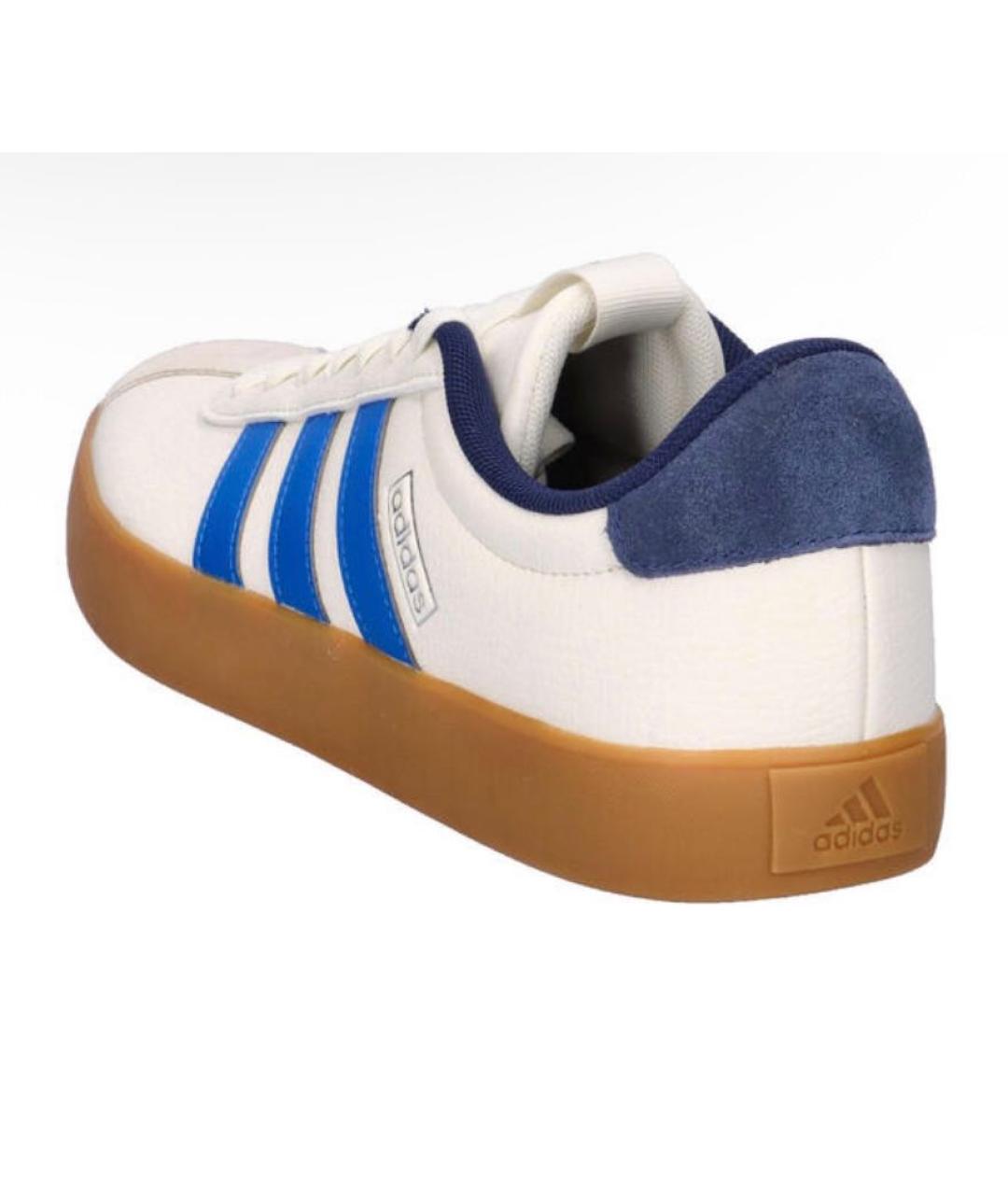 ADIDAS Белые кожаные низкие кроссовки / кеды, фото 2